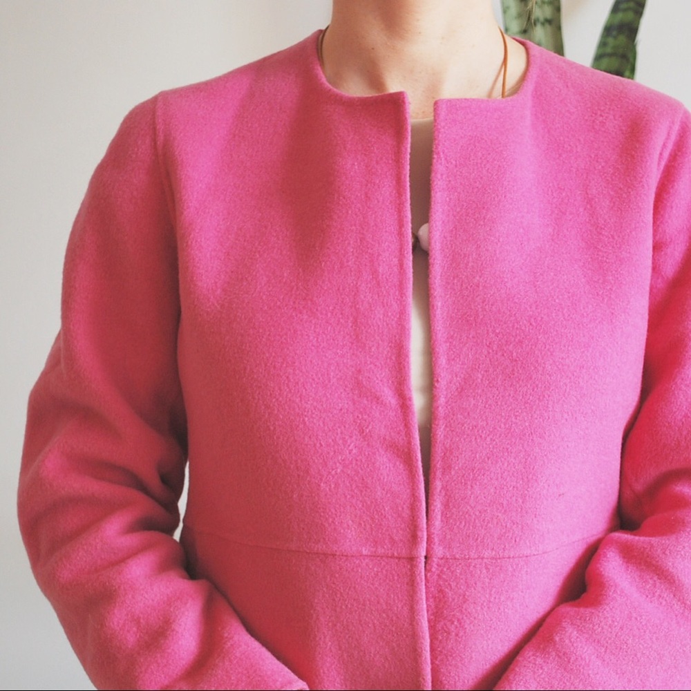 Eileen Fisher • cashmere wool blend blazer